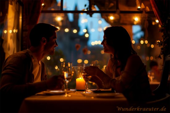 Valentinstag ein romantisches Abendessen